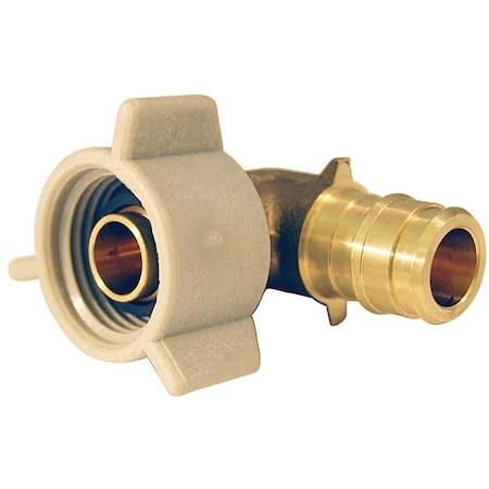 Valves ExpansionPEX Series Swivel Pipe Elbow, 12 In, Barb X FNPT, 90 Deg Angle, Brass